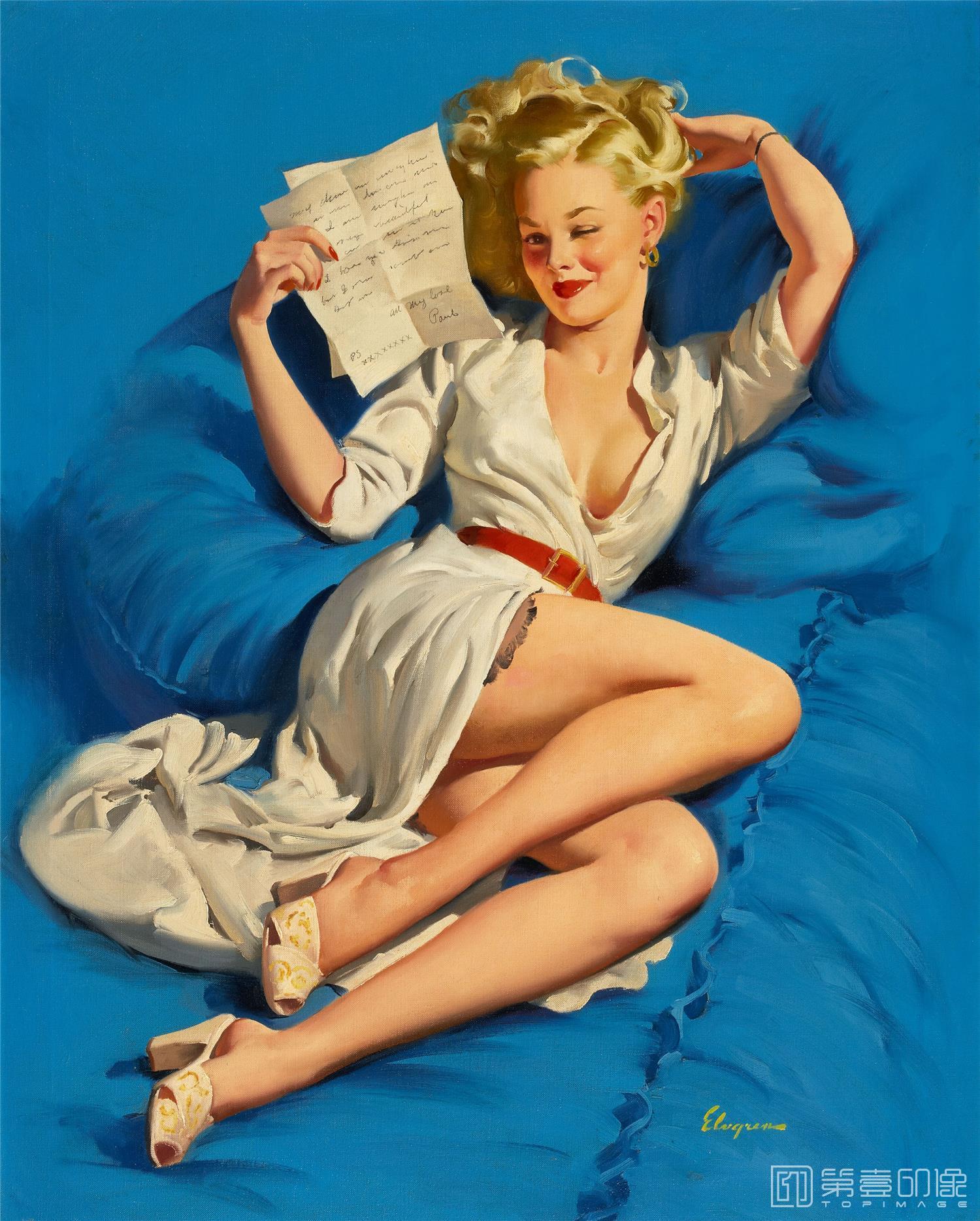 油画-吉尔·艾尔夫格雷恩 Gil Elvgren 作品集-93